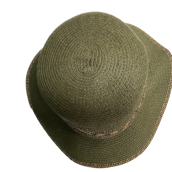 Bellezza Hat Wide Brim Sun Beach One Size Green Blue and Tan - Picture 6 of 8